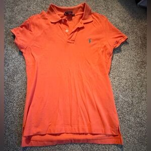 Ralph Lauren Orange Skinny Polo Shirt